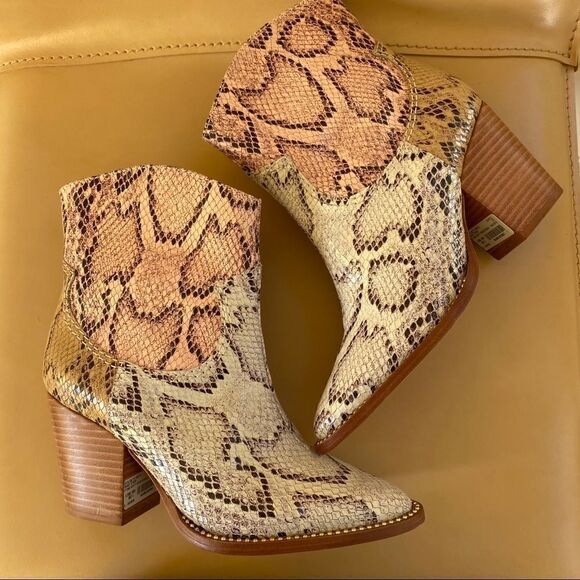 Schutz HAVEN snake cowboy boots - Picture 5 of 9